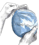 Travel PILLOW, 8 X 2" round , I use two of them for waxing my skis, in my hotel.