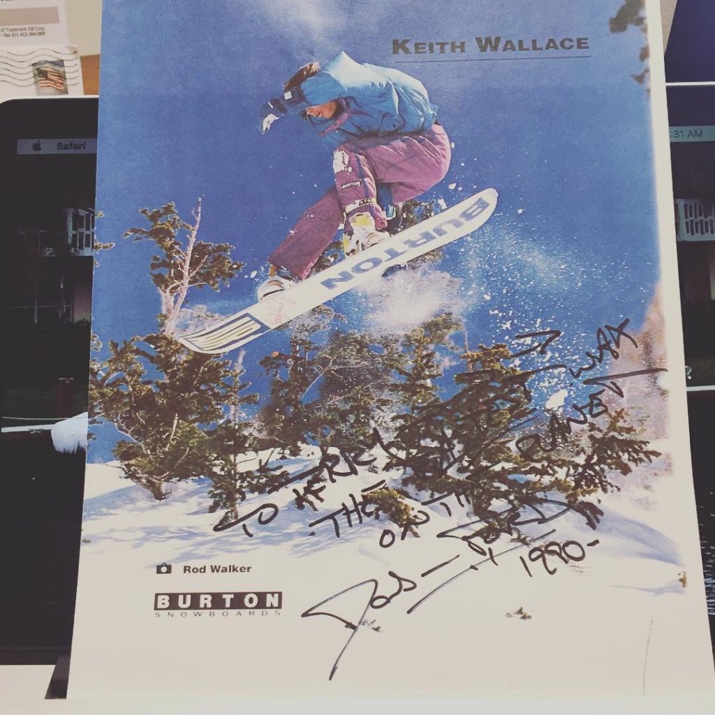 Rod Walker on Burton using WhoteGold 1990