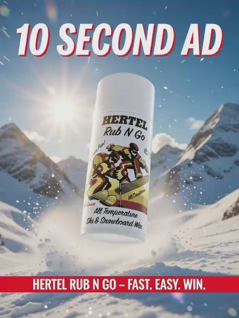 Hertel X C Rub N Go Cross Country Ski Wax  All-Temperature, No Iron, Made in USA